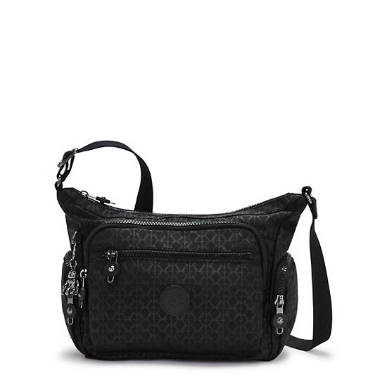 Kipling Gabbie Small Printed Crossbody Veske Svarte | NO 2068PJ